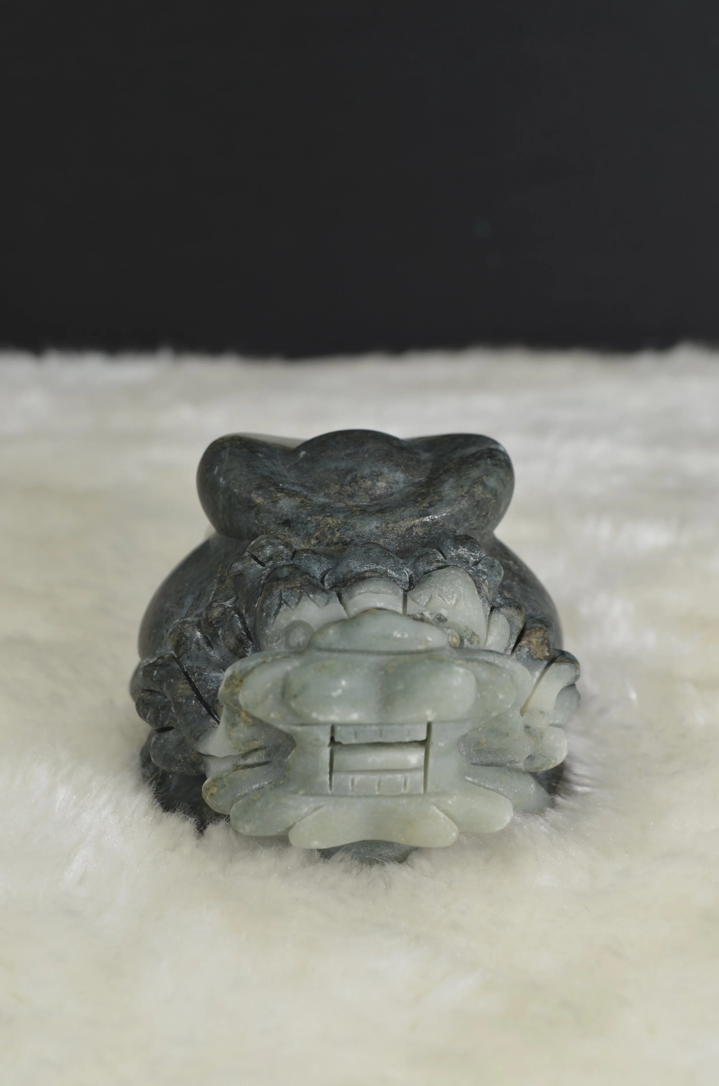 Jade Dragon Turtle Figurine