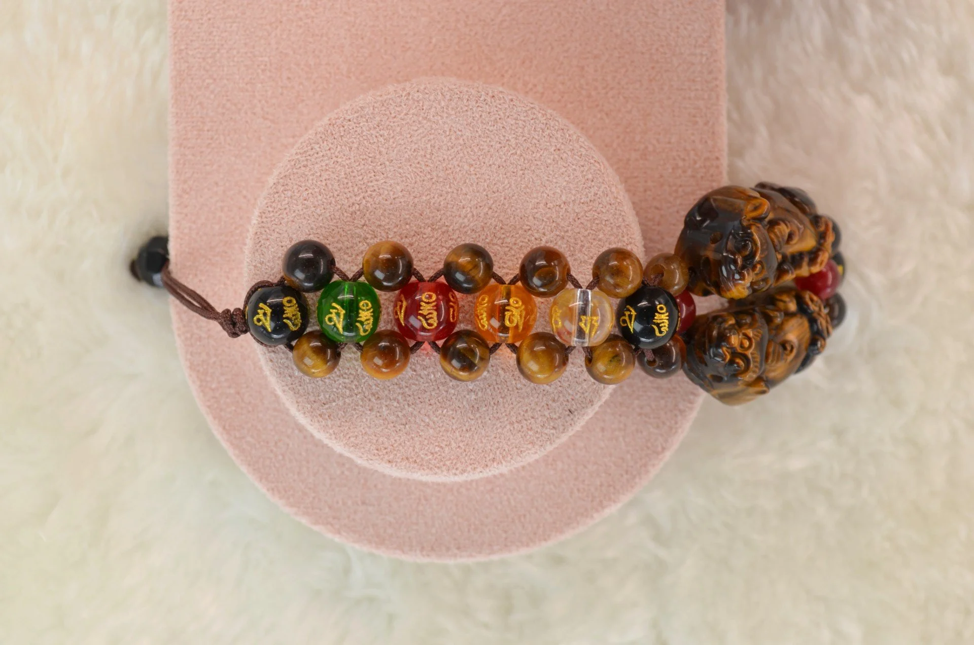 7 Double Pixiu Yellow Tiger's Eye Stone Bracelet (4A).jpg