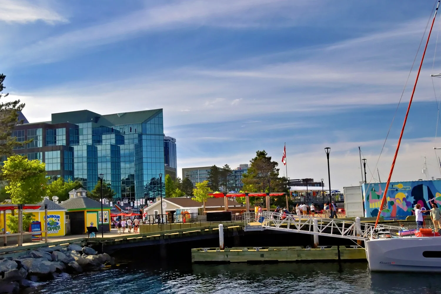 Halifax waterfront and industrial area