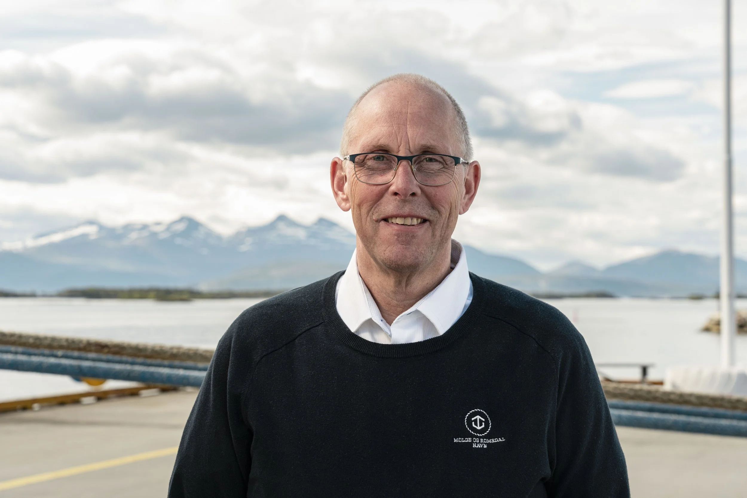 Portrettbilde av havnedirektør Olav Akselvoll
