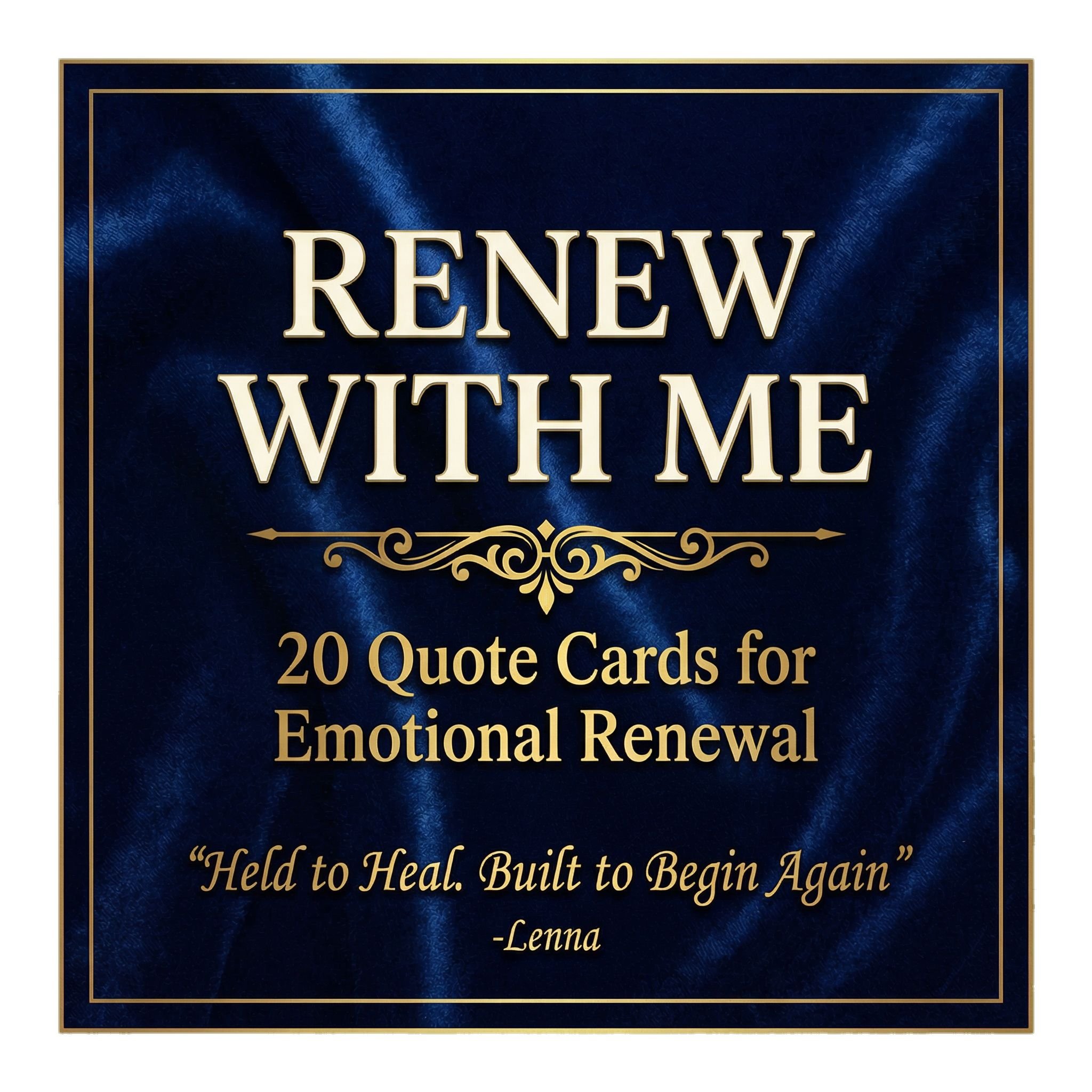 Renew With Me Card Deck (EXIT PRODUCT)