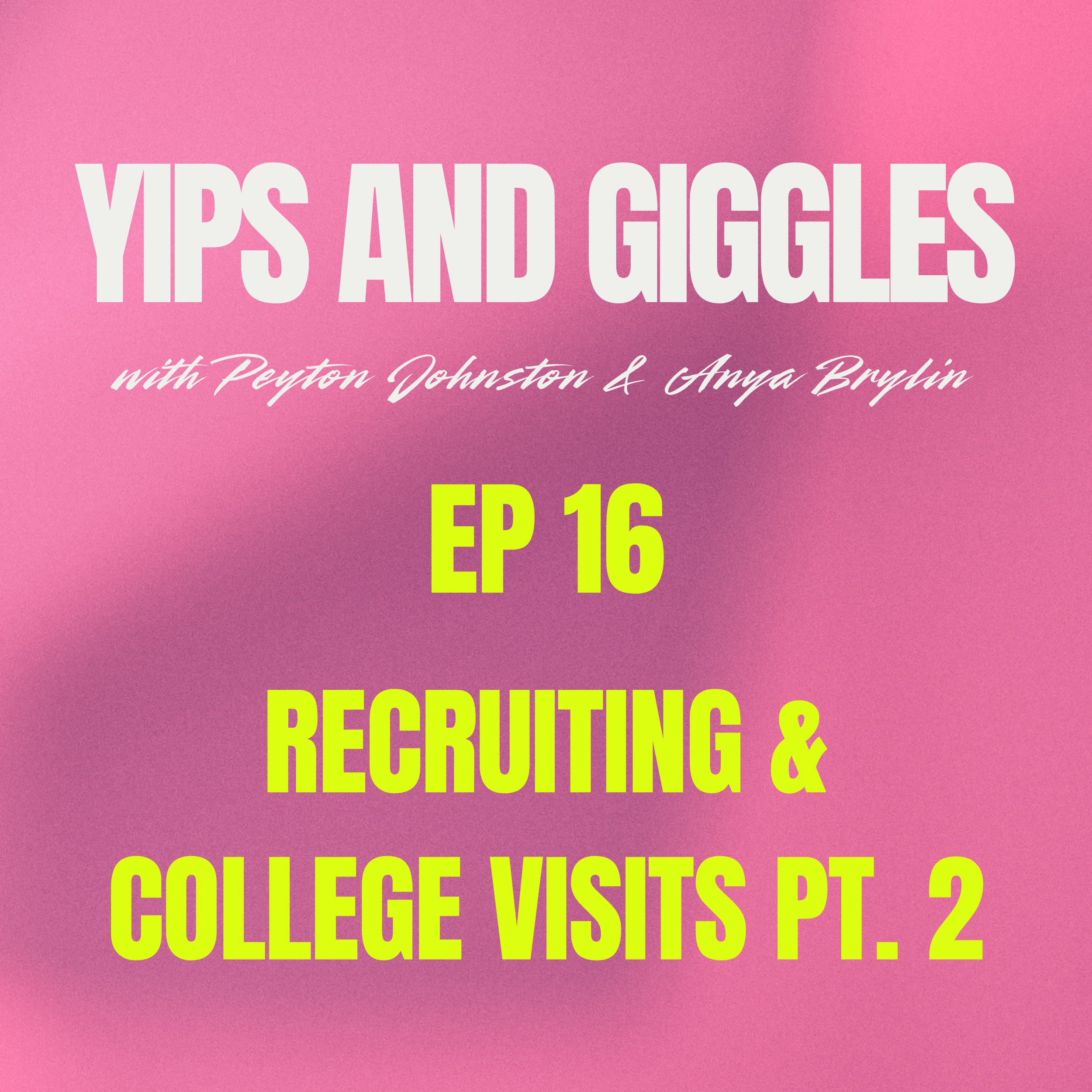 We're back with Part 2 of recruiting and college visits--because there are just too many good stories to tell. We chat about getting ghosted by schools, hosting recruits, and just overall mistakes we have seen people make during their visits. We also