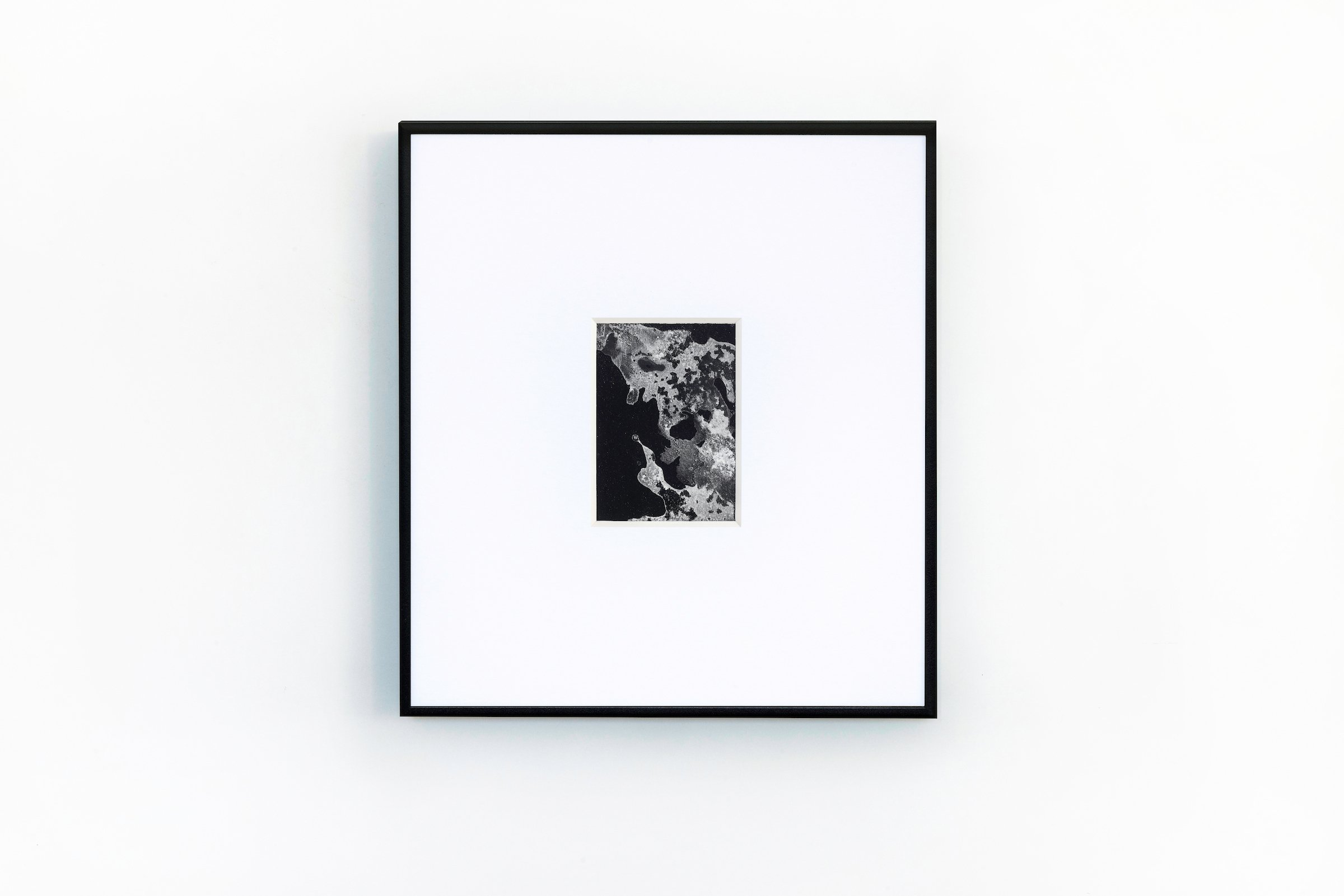 'Origin' (Study II), Acrylic and crystallised salt on paper, 30 x 28 cm, 2024