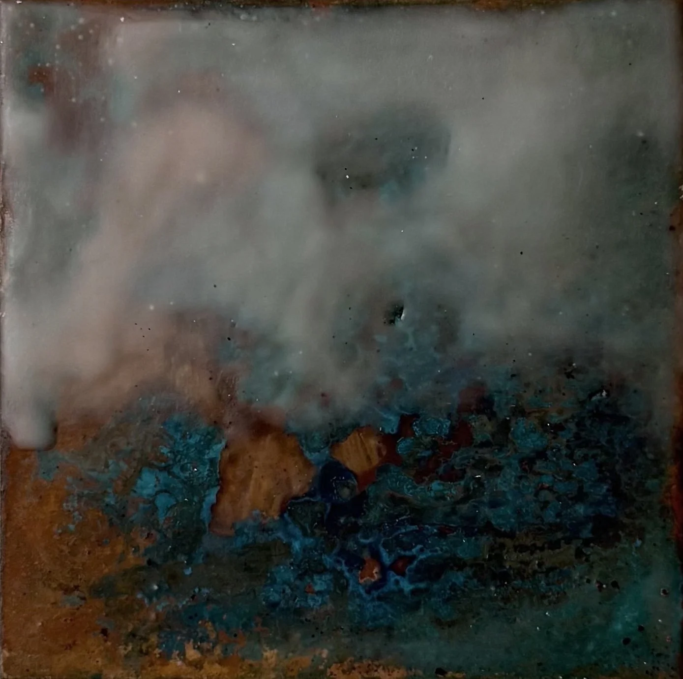 Poppy Lennox, All That There Is To Be Known IV, Rusted metal and pure beeswax, 10 x 10cm, 2025.jpg