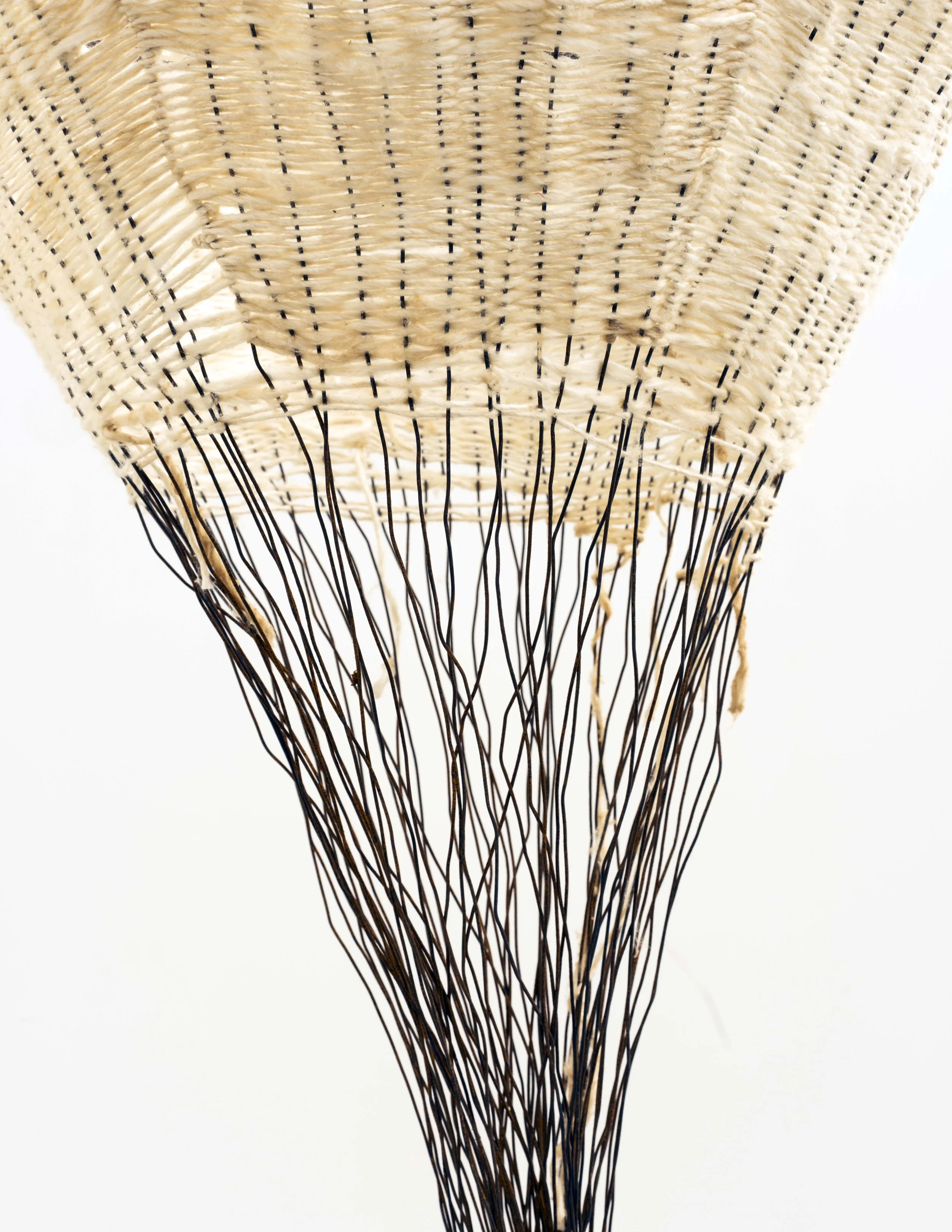 Poppy Lennox, A Collective Sentience, Salvaged metal and pure silk, 60cm D x 148cm H, 2026_detail 6.jpg