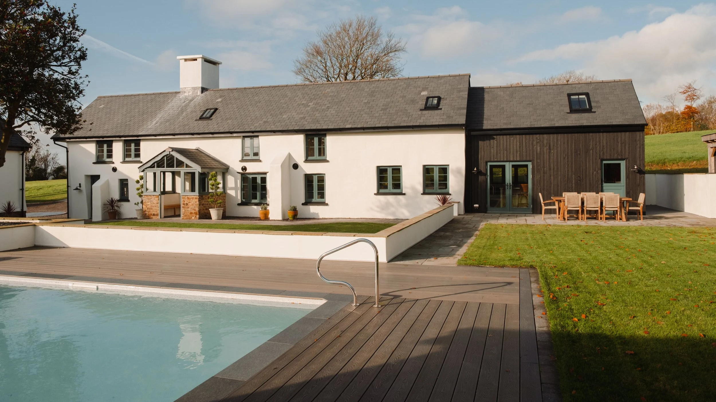 Cruwys ball is a grand countryside farmhouse set within sixty private acres, where space, calm, and togetherness shape every stay.