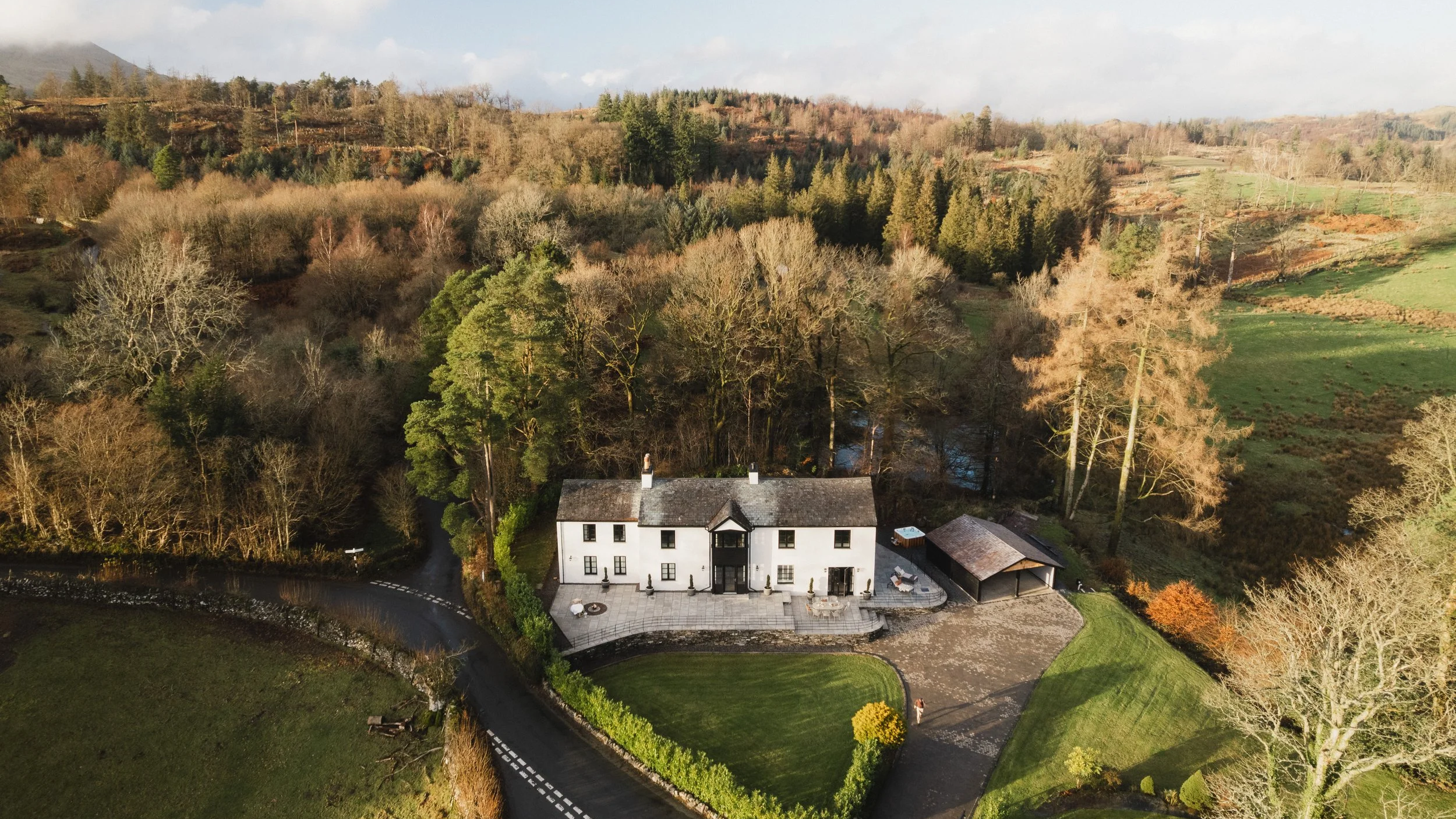 Framed by woodland and open countryside, Harthill sits in a peaceful, private setting with sweeping views across the surrounding landscape.