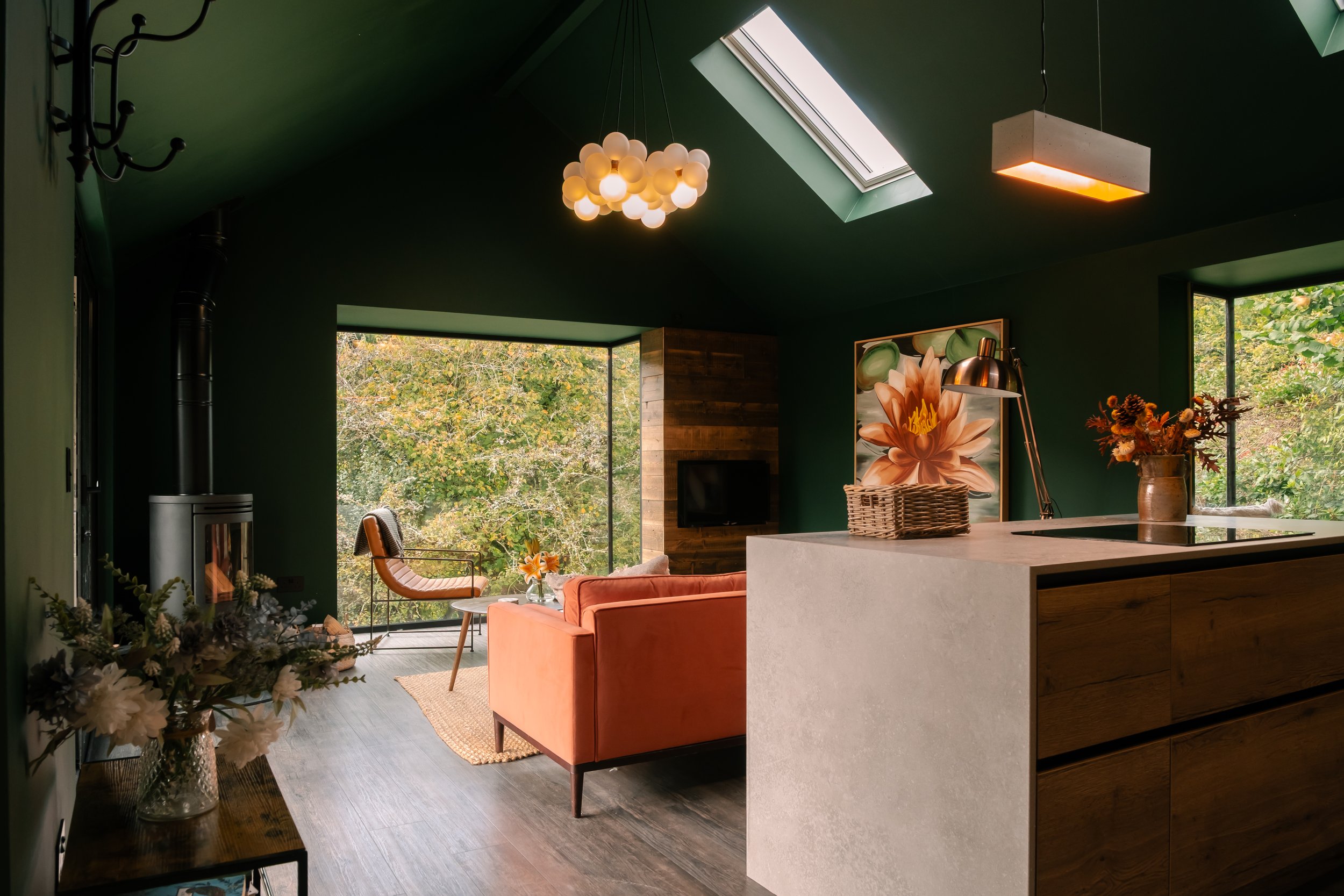 The nook is place to pause and take it all in, where soft light, calm interiors and treetop views invite moments of reflection