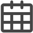 A black calendar icon.