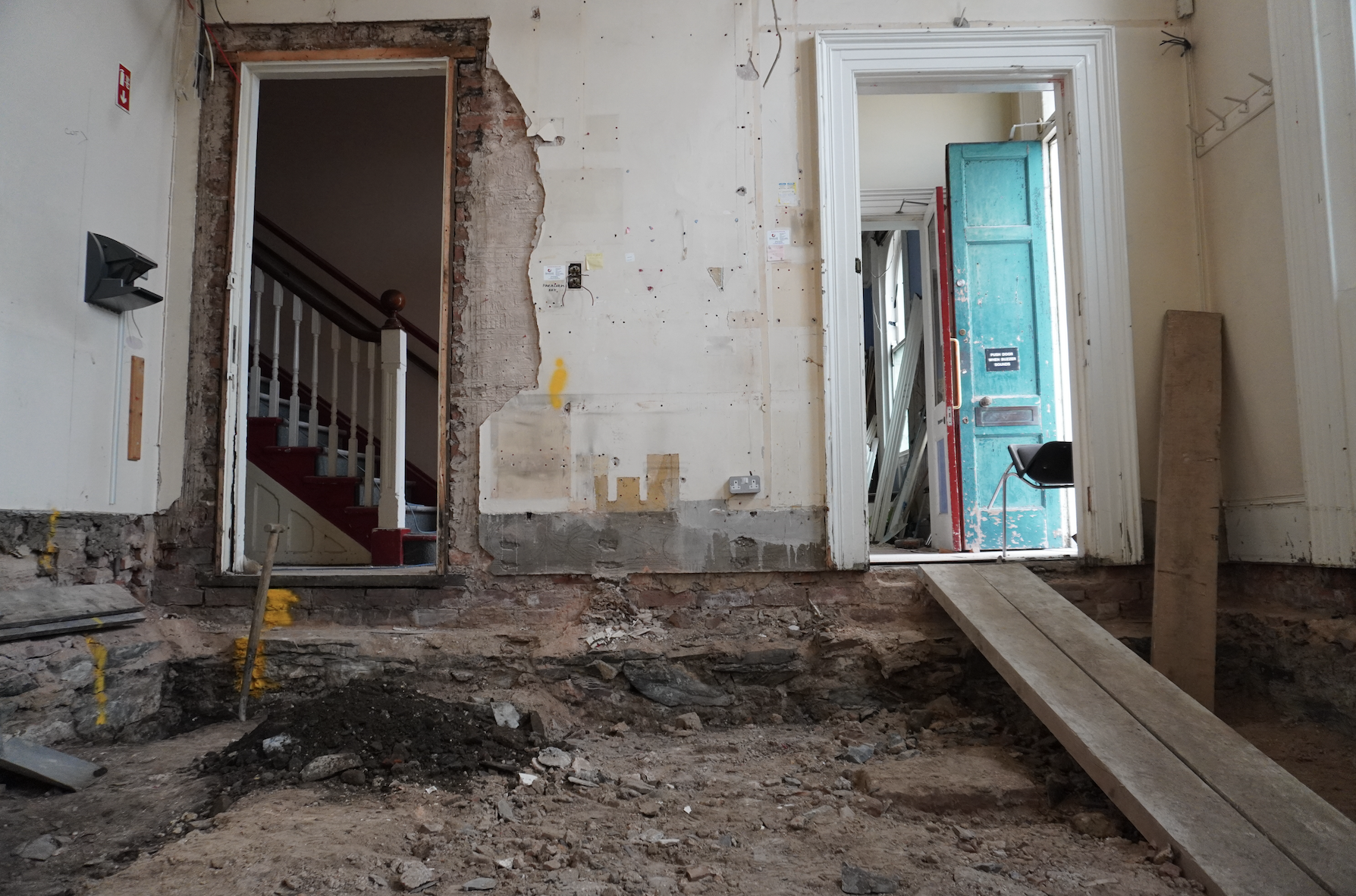 underground layers of the old dining room - Now The Open Arms Bar seating area/ The trad session snug is now