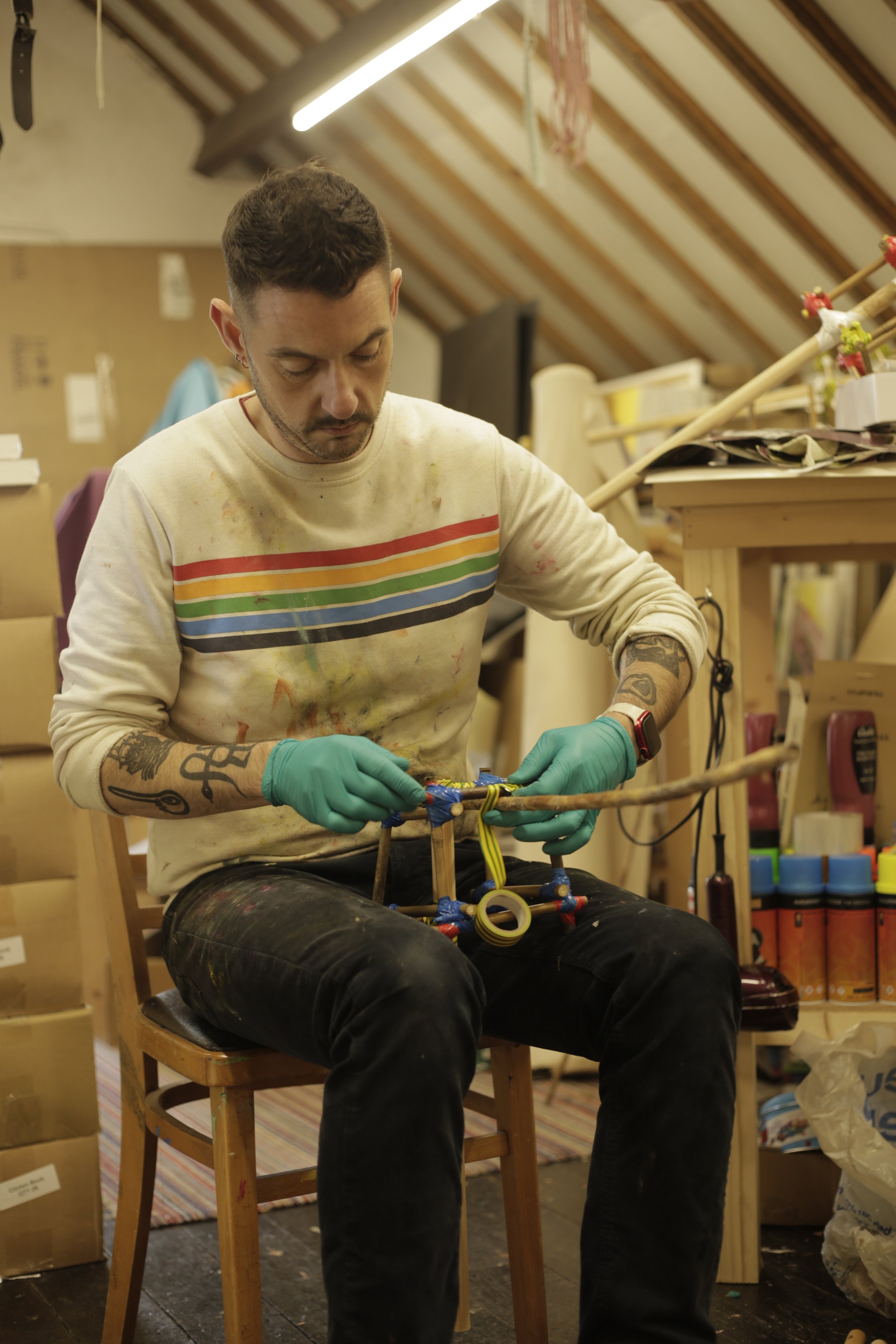 Clinton Kirkpatrick at his studio