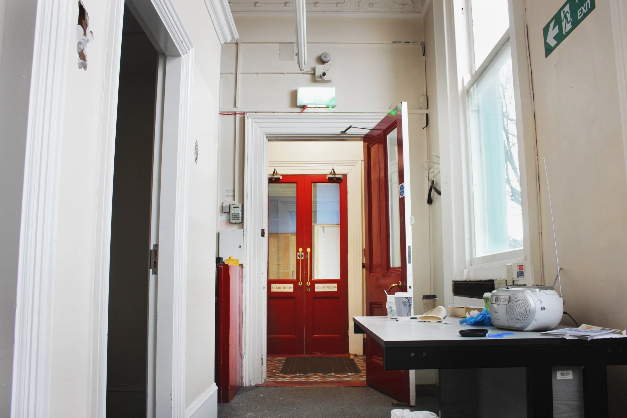 Old Offices where the Open Arms Bar is now