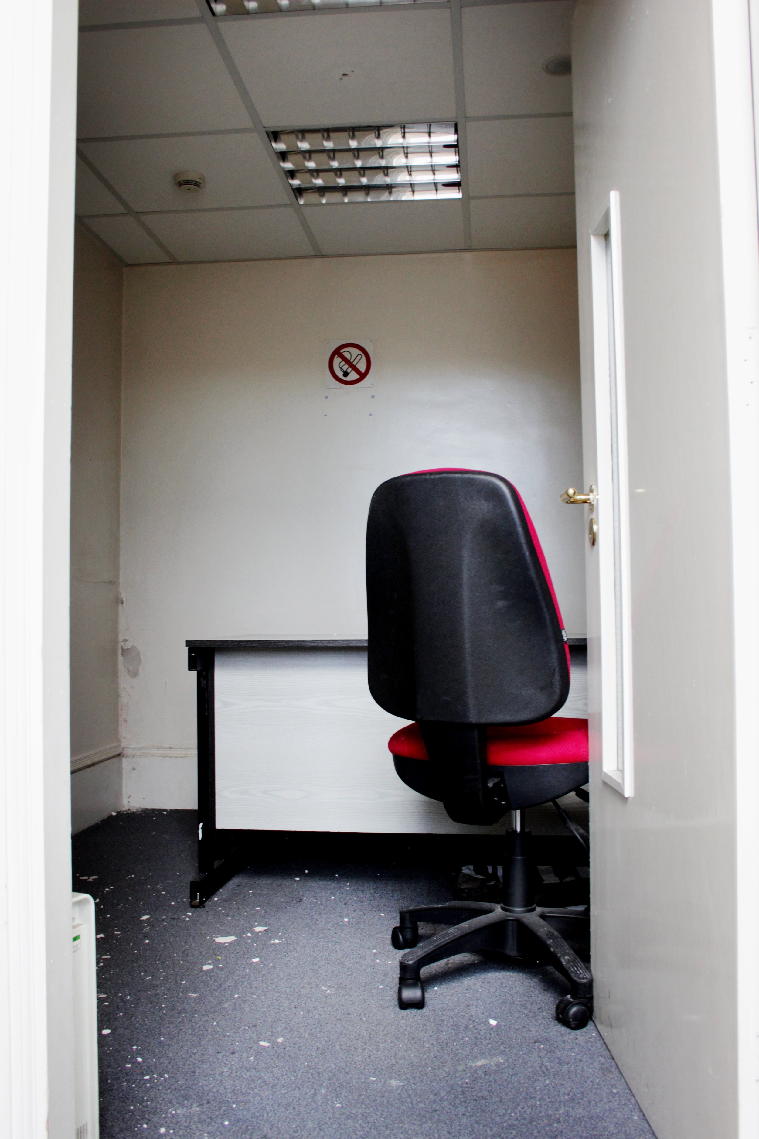 Downstairs Interview Room where the Open Arms Bar is now