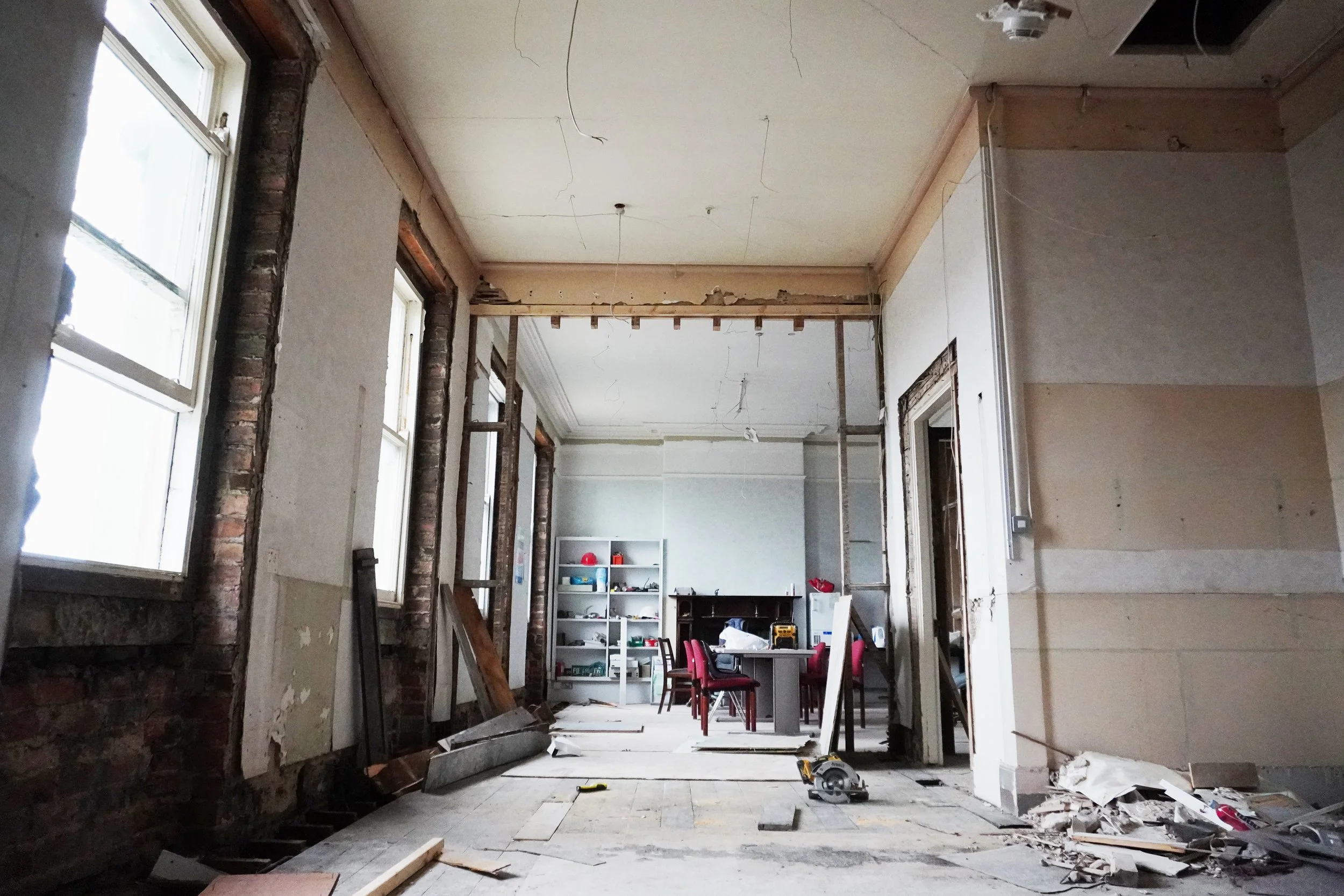 Upstairs rooms all knocked through to create the new Drawing Room Bar seating areas