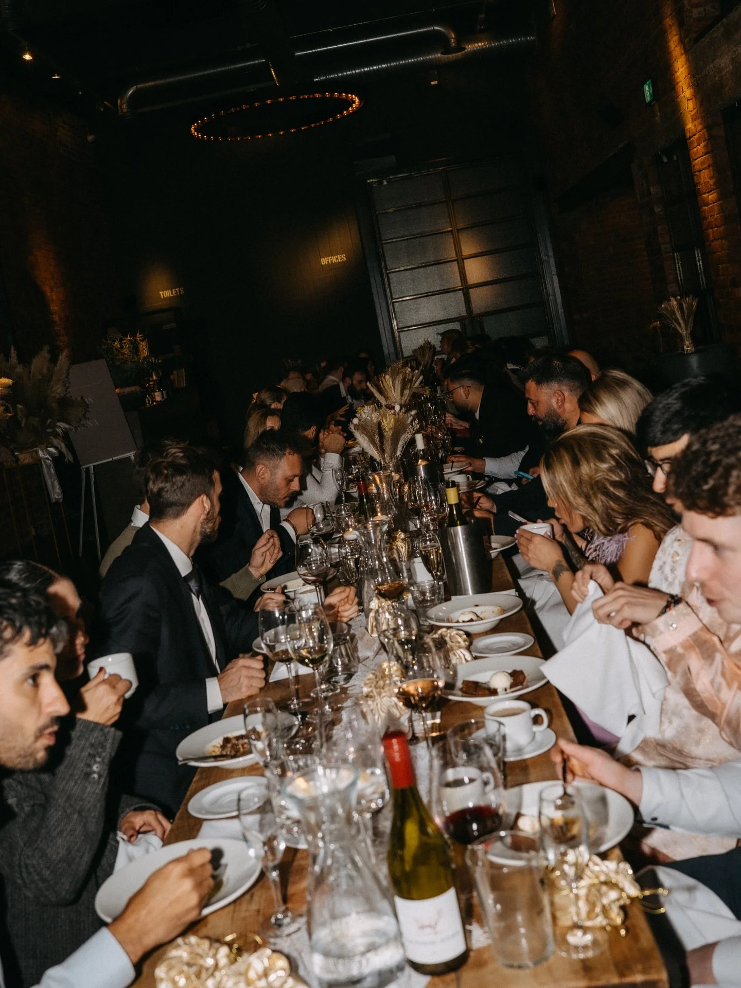Some evening moments from Anna&amp;Nikos winter wedding in Wylam Brewery @weddingsatthepalace ✨

Photographer: @yulimar.photo 
Venue: @weddingsatthepalace 
Celebrant: @joanne_celebrantofthenorth 
Bride: @ann_pavlopoulou 
Second shooter: @shannoncasey
