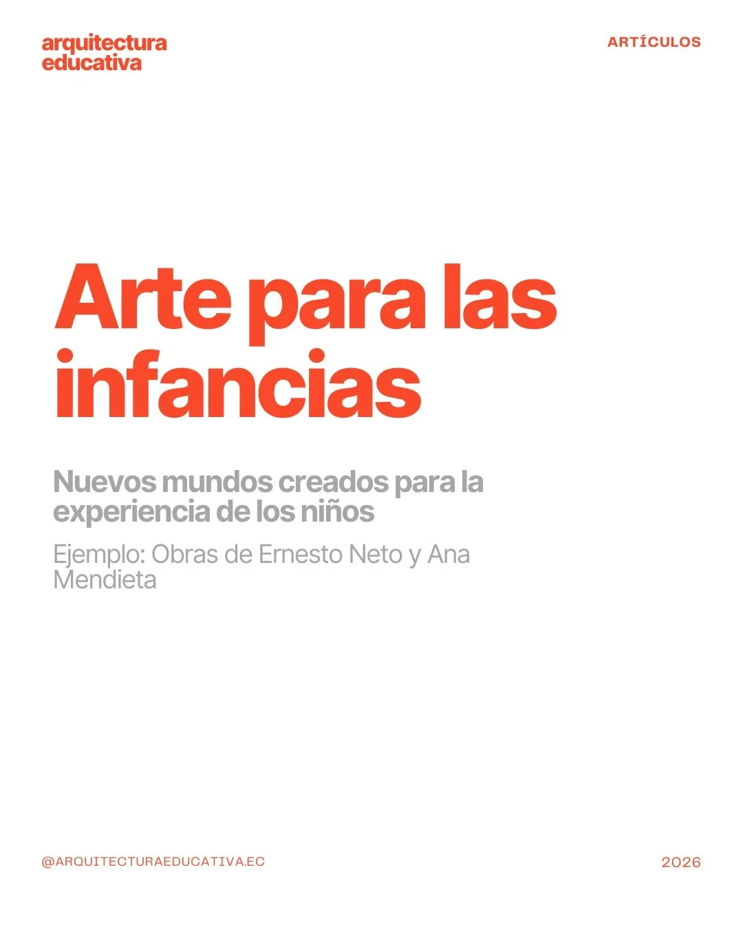 Los museos escolares son una propuesta creada con @bernardaycaza.68 para colegios que buscan aproximarse a la educaci&oacute;n de una nueva forma.

En esta publicacion les compartimos algunos referentes de arte para las infancias, lo que provoca en e