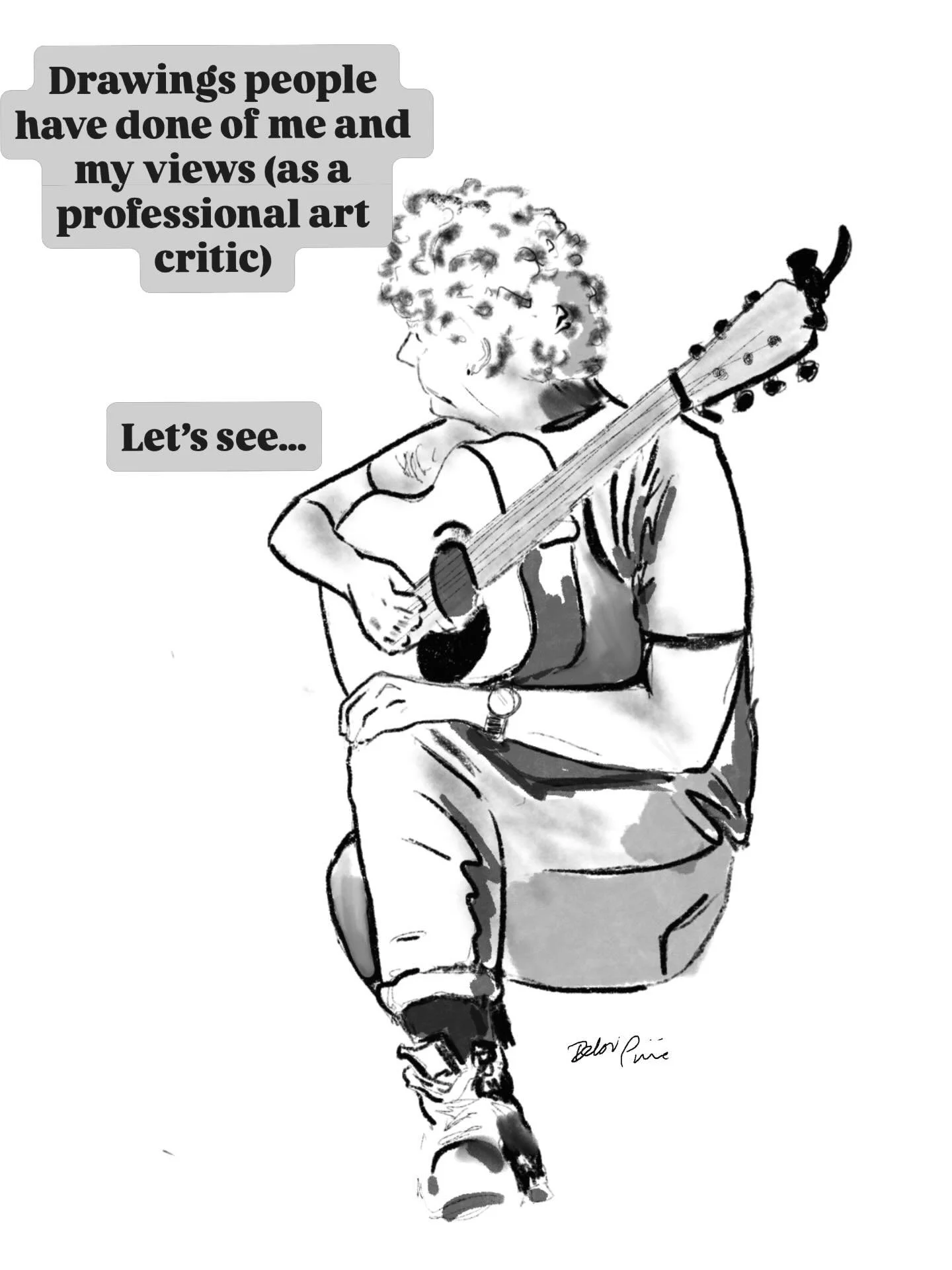 One of the fun things about doing music is that people seem to like drawing you! And then I steal them from them and run away laughing. Thanks, artists. 

Many of these featuring the fabulous @adowabouttown 

1/3 @debi_pirie 
5 @karla_schroeder