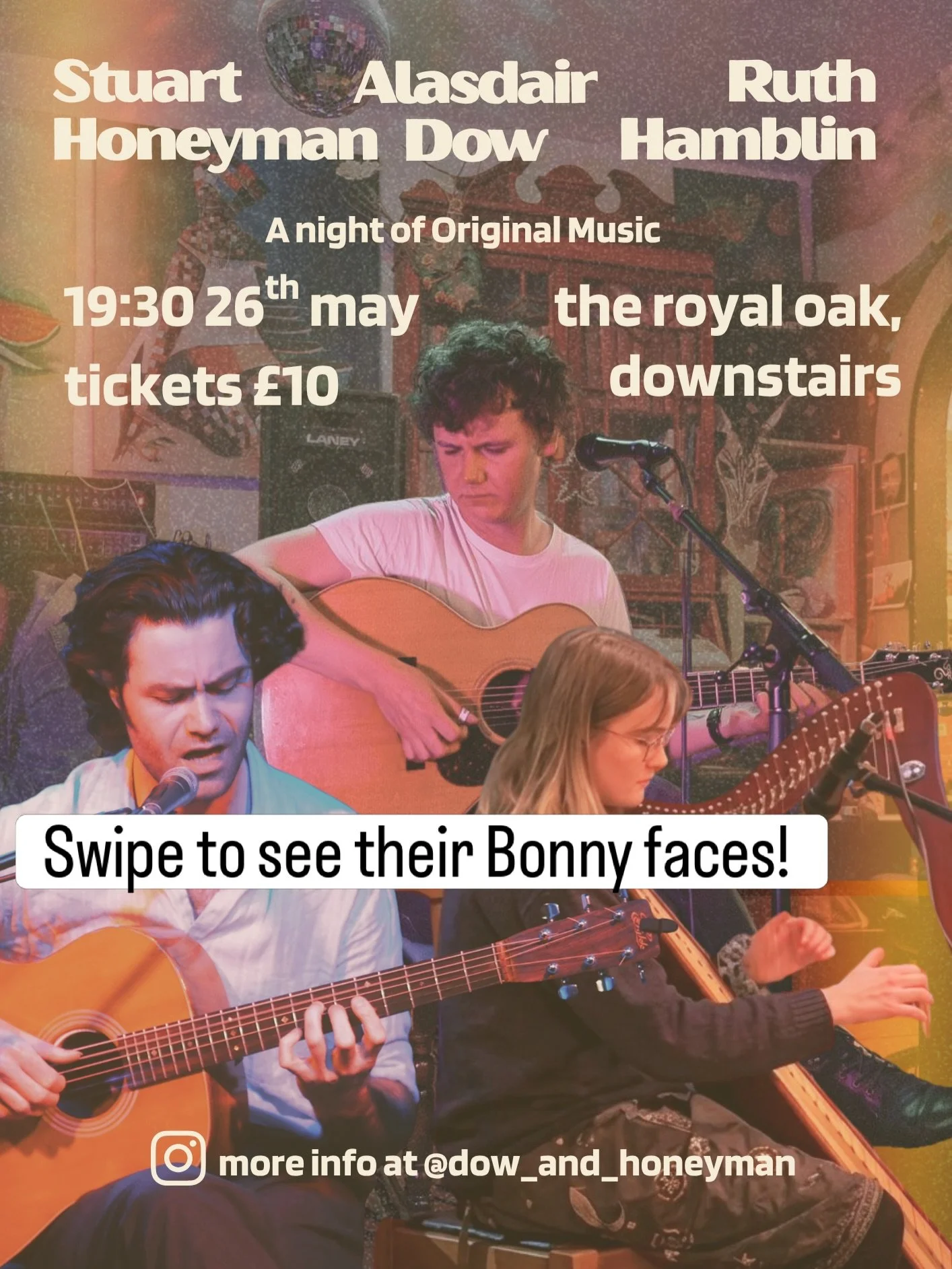 A night of original music featuring some of the best players and songwriters around, not to be missed. 

Royal Oak, Tuesday 26th - doors at 7:30

Tickets in bio and on the door!