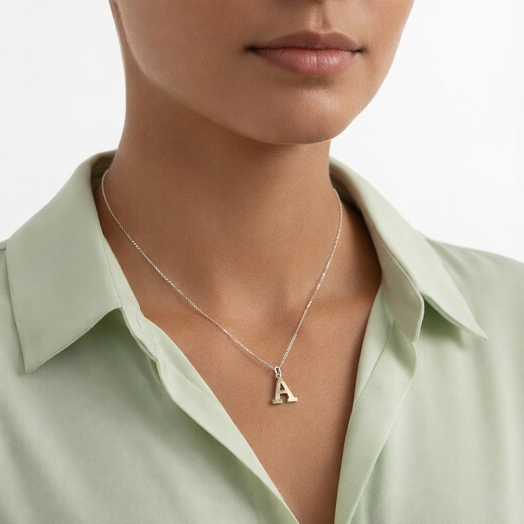 Eternal Initials Necklace – 925 Sterling Silver