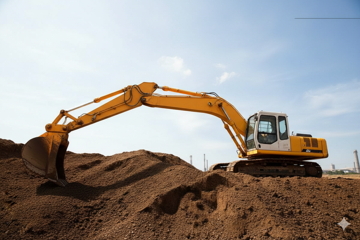 Escavatore, terra, bonifiche ambientali, bonifica, ambiente, sicurezza, terreni, terreno, idrocarburi, amianto, eternit, asbesto, fibrocemento, normativa, regola