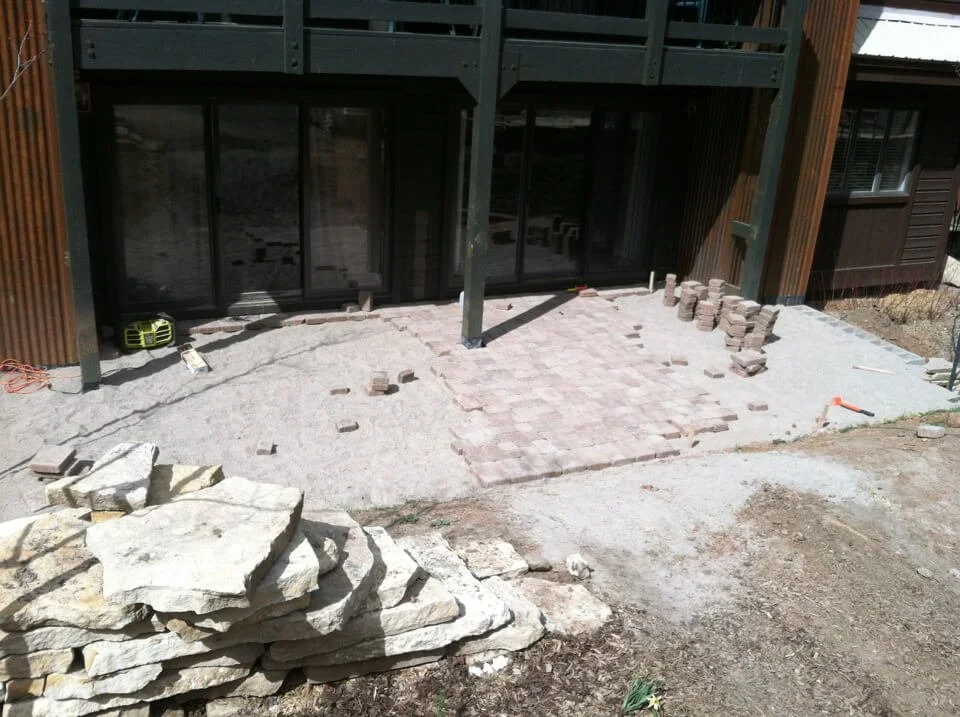 patio in progress