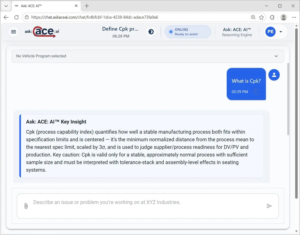 Ask ACE AI - AI Decision Support for Automotive Engineering Quality and ...