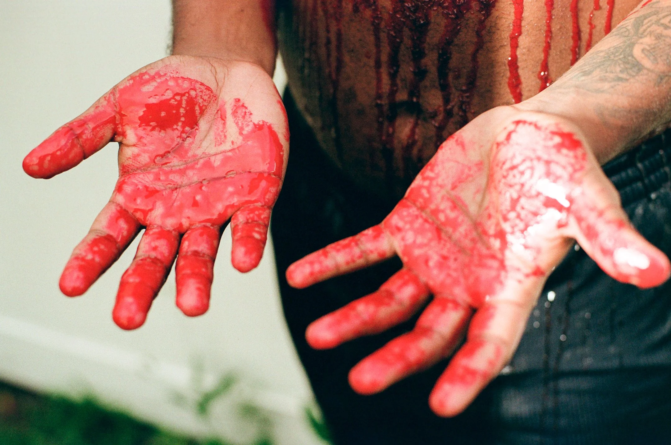 Cover Me in the Blood Portrait #2, 12x16, 2025