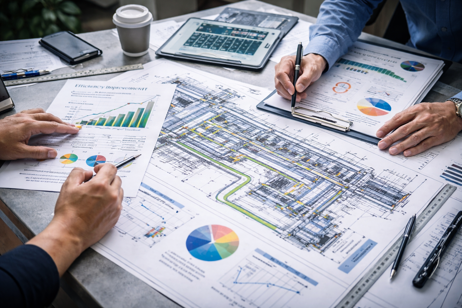 Business optimization and operational efficiency planning for recycling and materials recovery systems.
