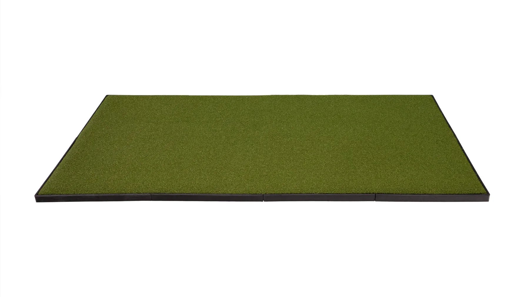 Fiberbuilt Performance Hitting Mat Artificial grass mat on a white background.