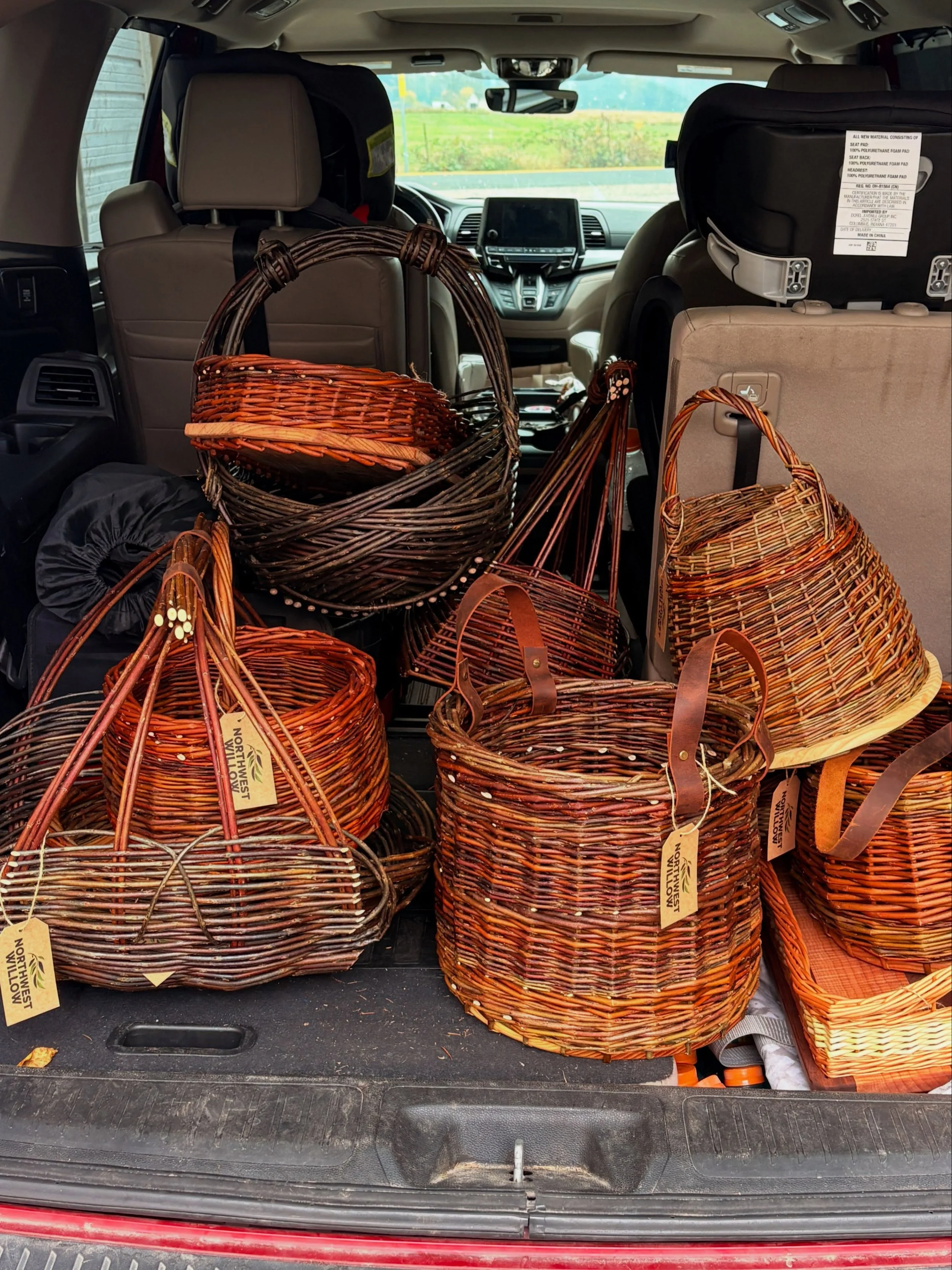 I just dropped off a handful of baskets to be shown at the BCJ Gallery in Morton, WA. If you&rsquo;re headed to the mountains, be sure to pay them a visit. Such a wonderful variety of local work!