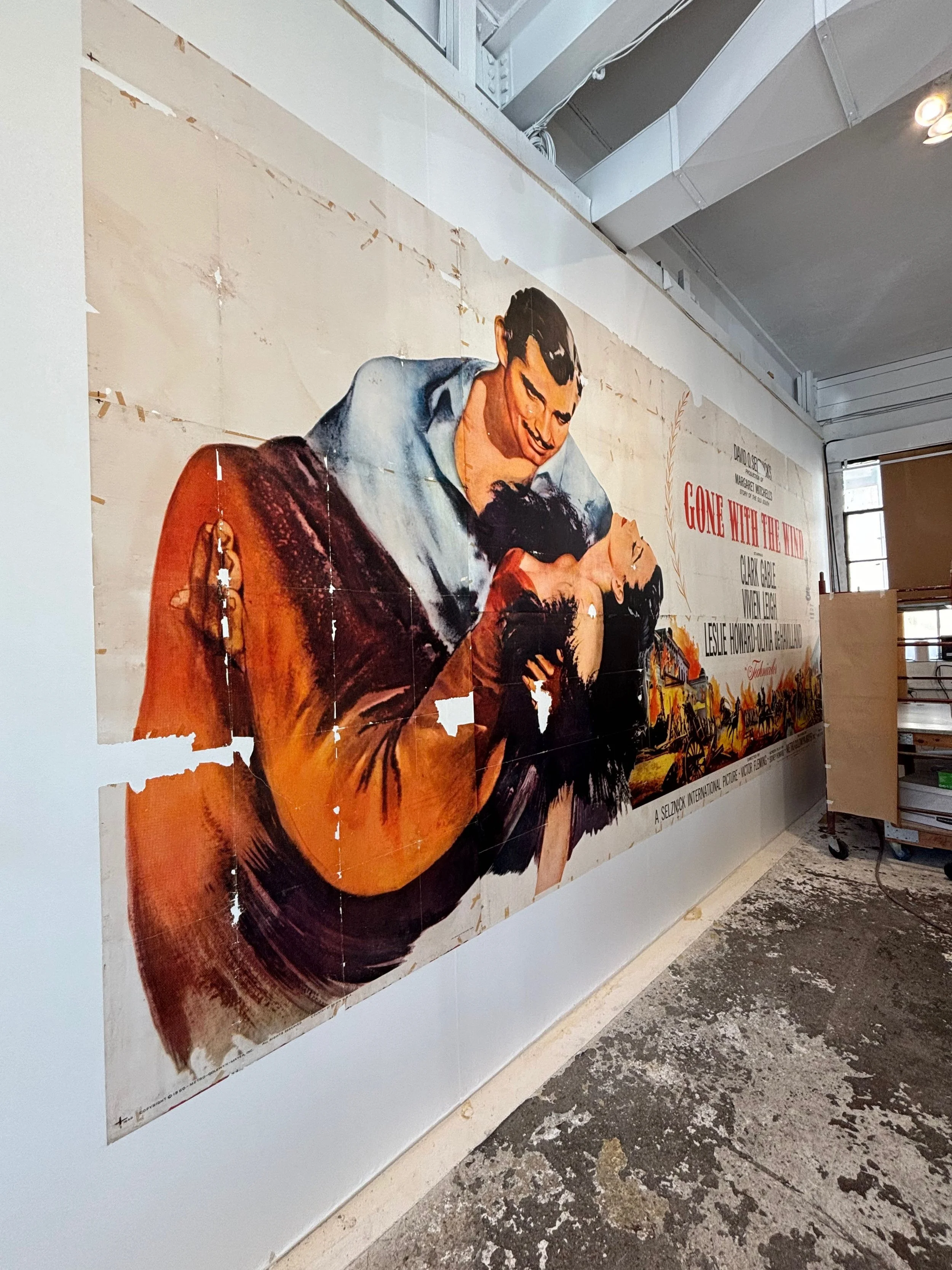 RESTORING A BILLBOARD POSTER