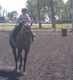 Lexi doing barrels on Smoke, Summer 07
