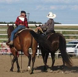Douglas on Mud &amp; Lexi on Midget - Sack Race