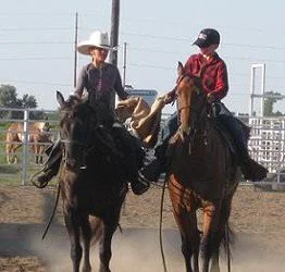 Douglas on Mud &amp; Lexi on Midget - Sack Race