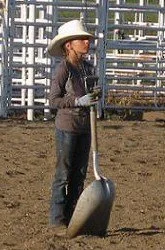 David on Midget with Lexi -Scoop Shovel Race