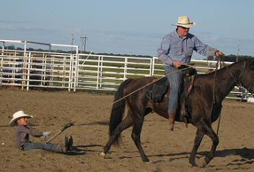 David on Midget with Lexi -Scoop Shovel Race
