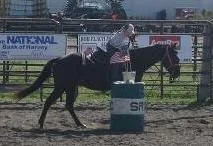 Lexi and Midget-competing in Flag Race