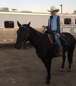 An early morning at the rodeo where Lexi was "princessing".