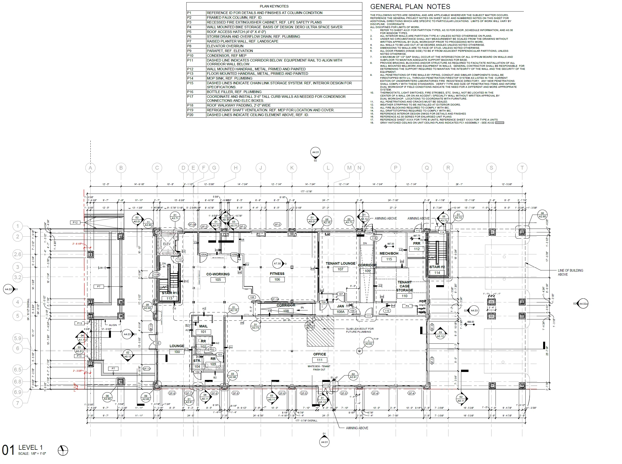 Level 1 floor plan for The Platform in Frisco, TX.