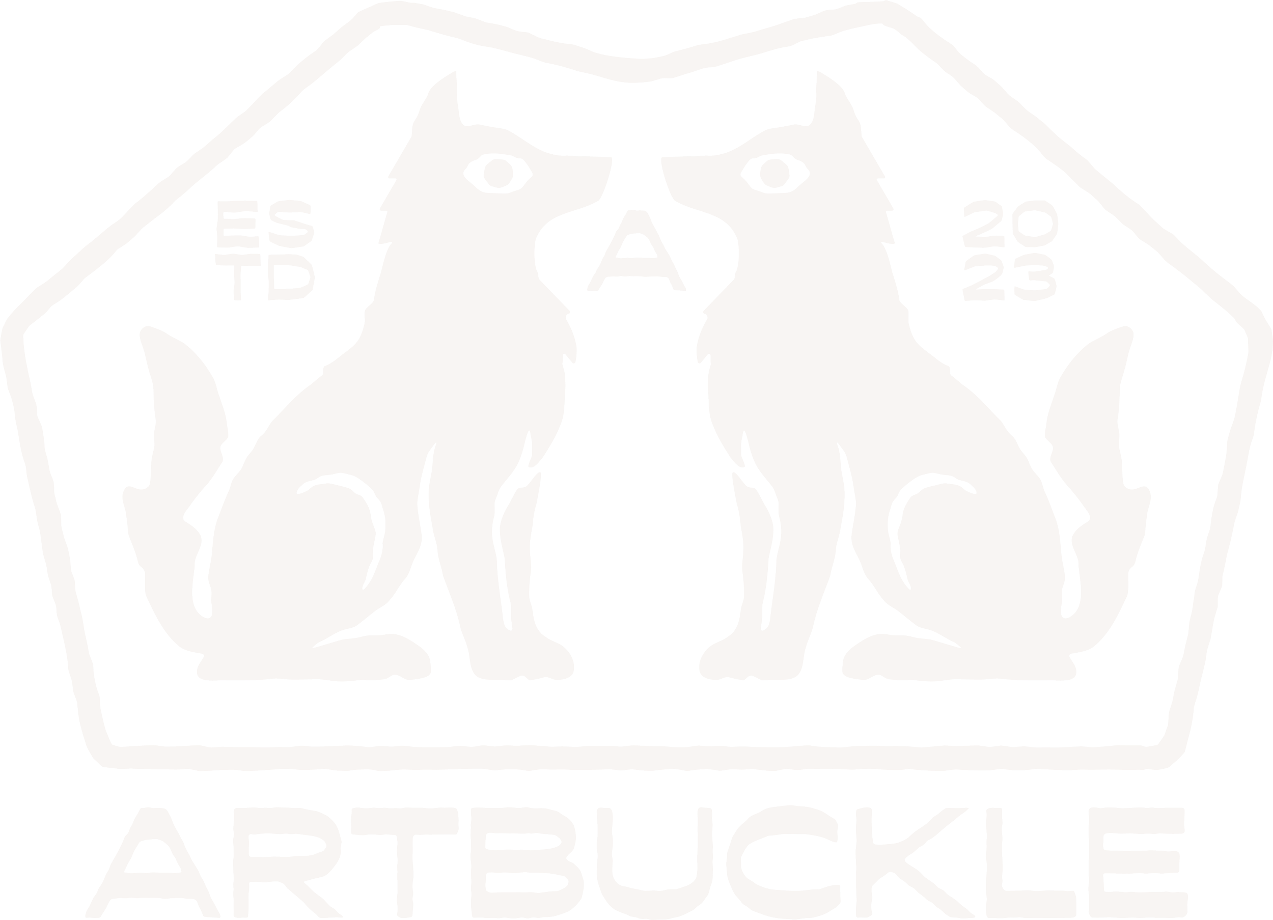 A black and white graphic logo with a stylized bear's face in the center, surrounded by text that reads "ES T D 2023," and the words "ART BLACK" at the bottom.