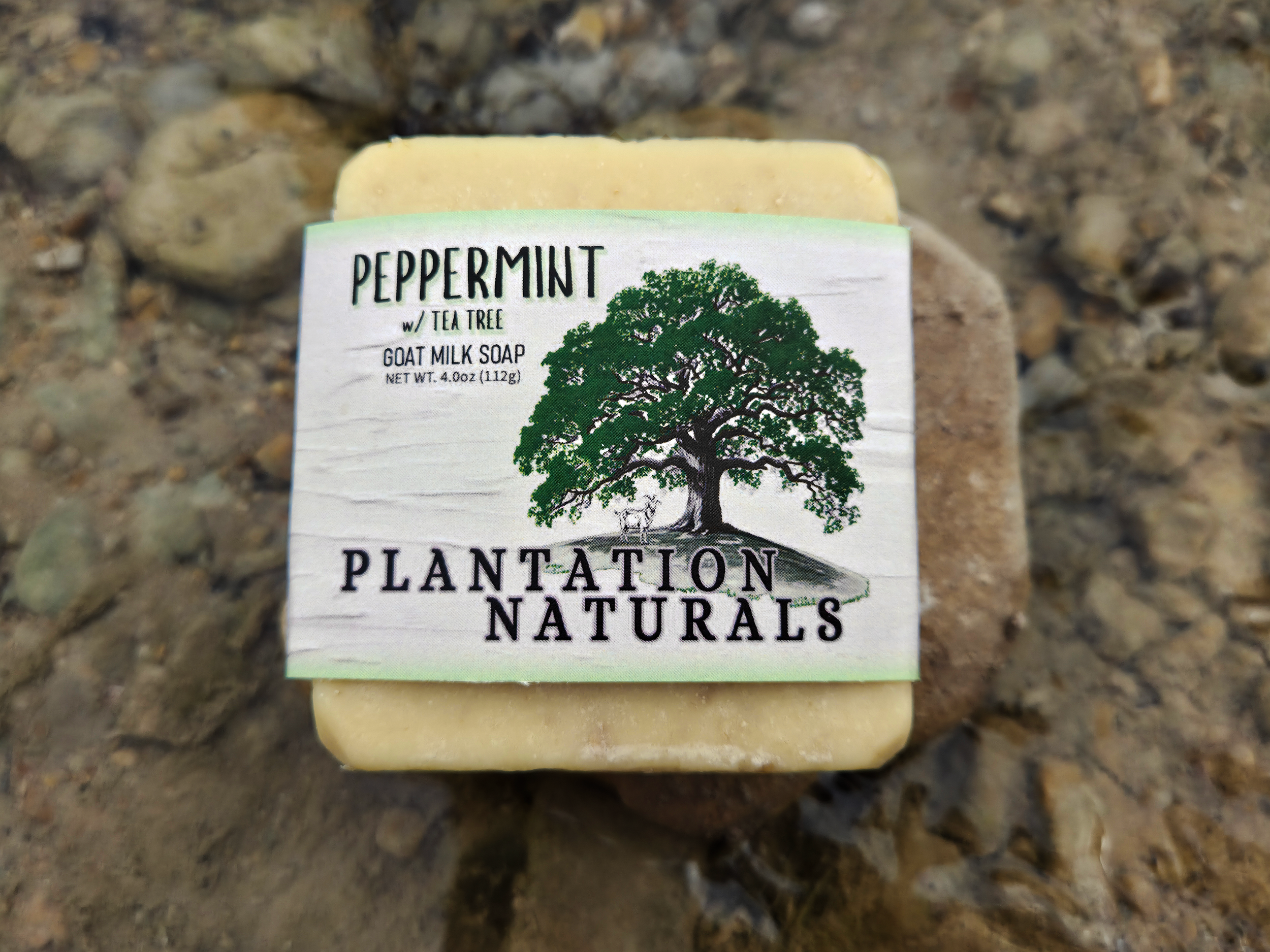 PEPPERMINT w/ Tea Tree Goat Milk Soap Bar