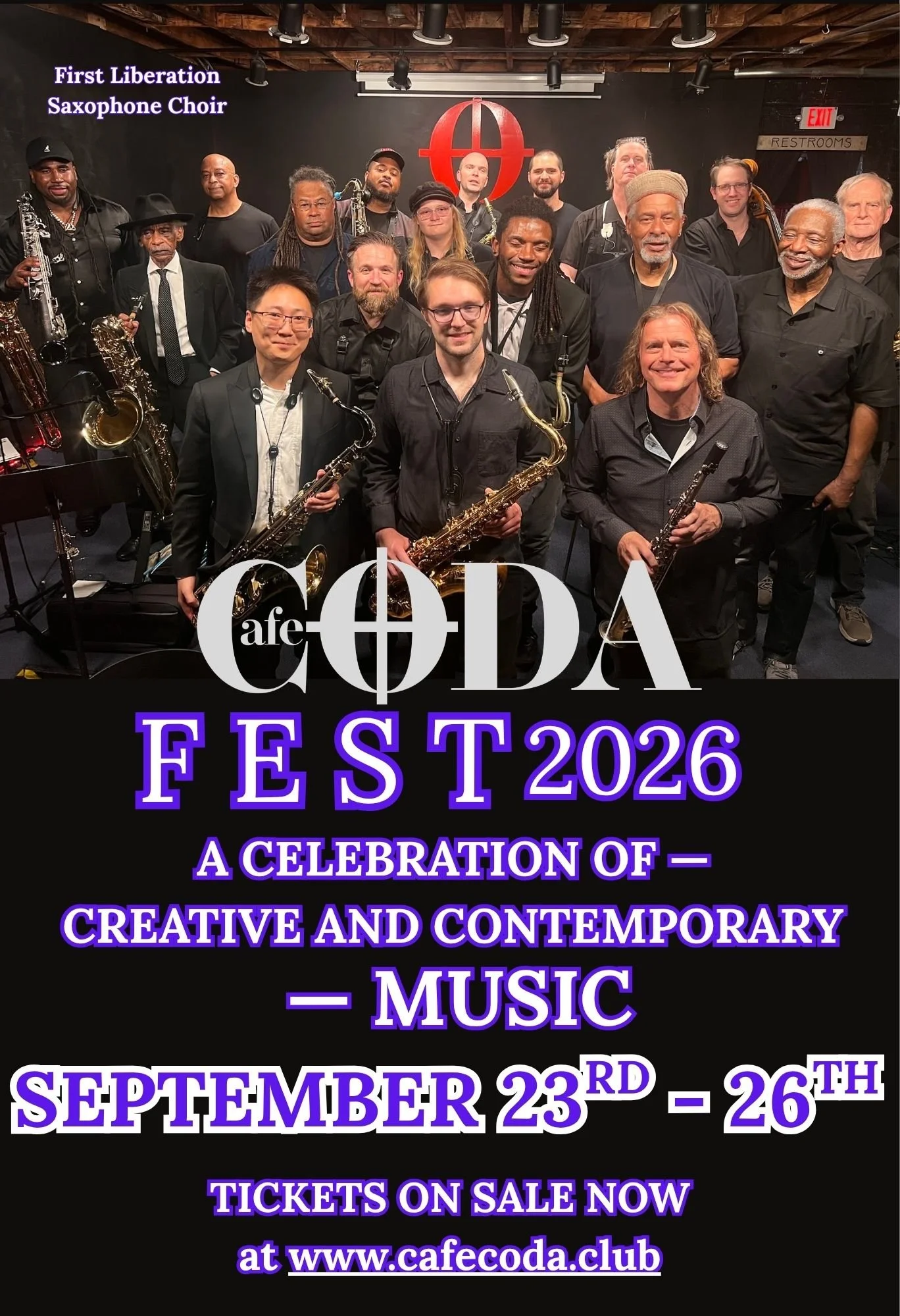 First Liberation Saxophone Choir CODA Fest 2026 Poster.jpg