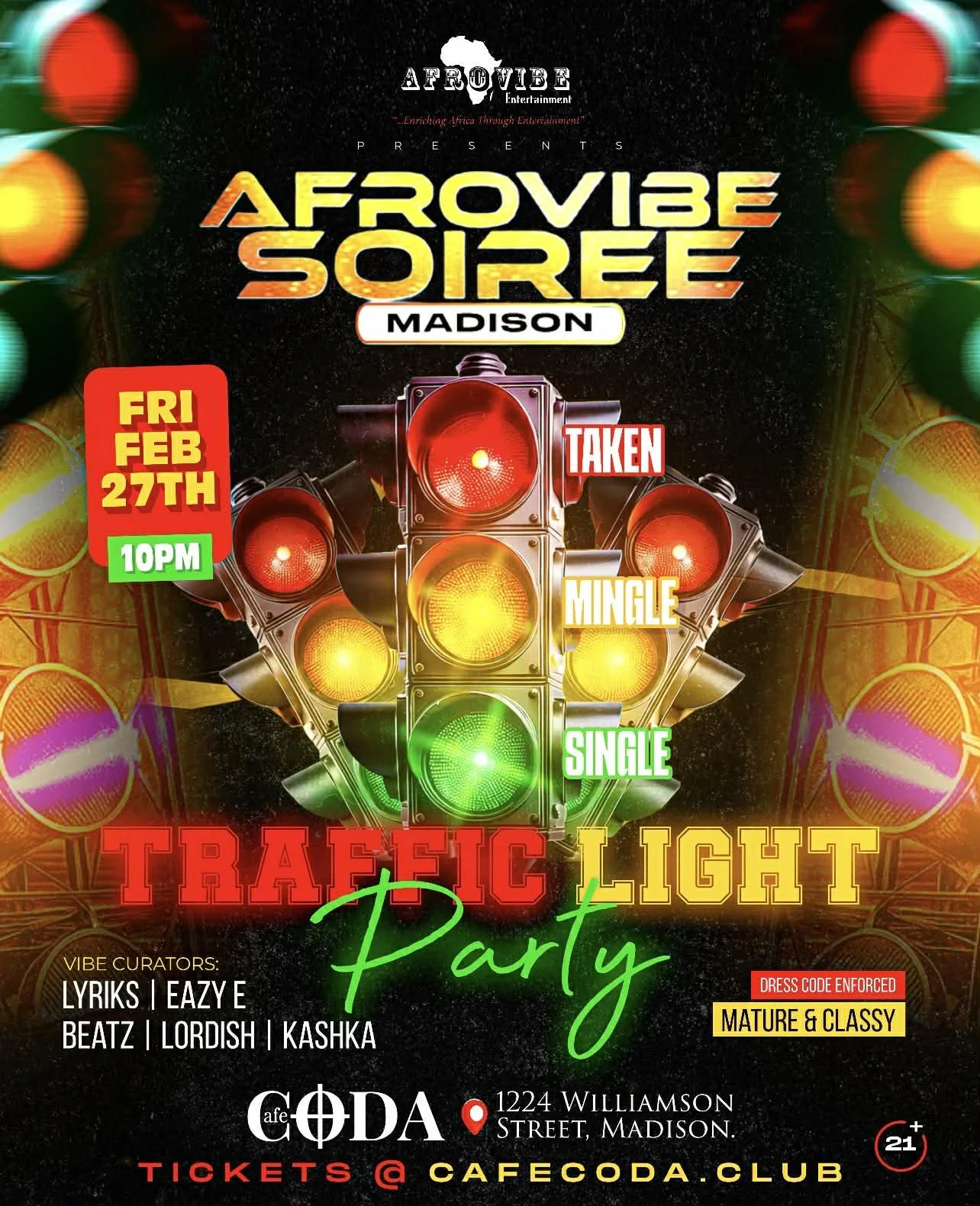 AfroVIBE Soiree - DJ Dance Party (Every Last Friday)