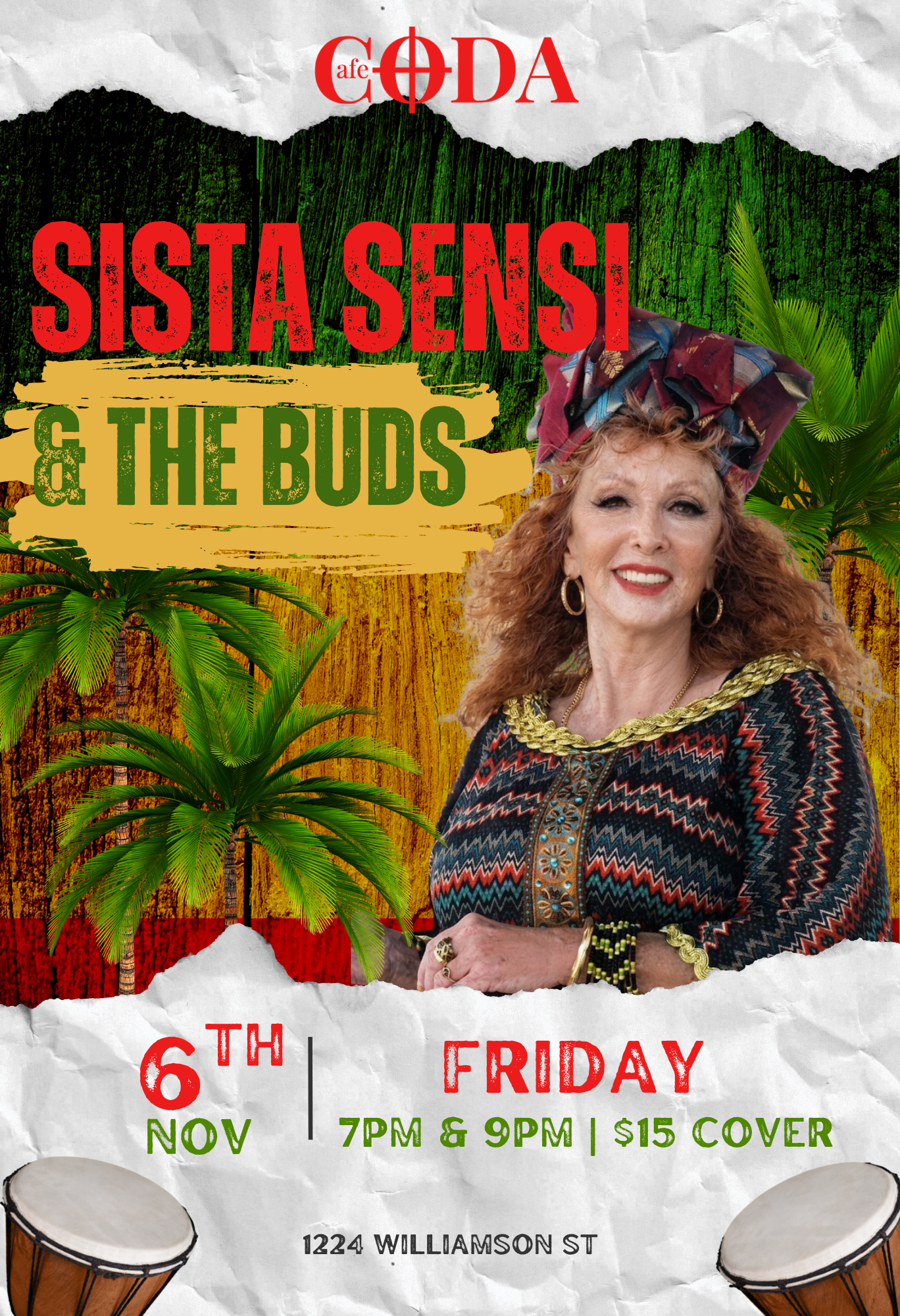 7PM - Sista Sensi & the Buds 11/06/26
