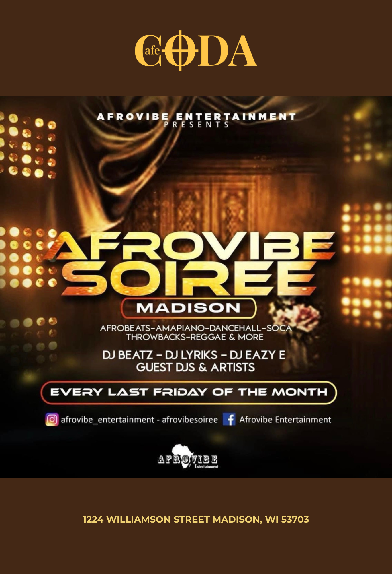 Afrovibe Soiree (Last Friday)