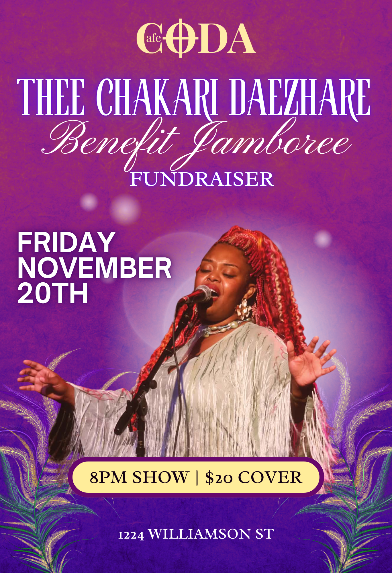Thee Chakari Daezhare BENEFIT Jamboree - Fundraiser 11/20/26