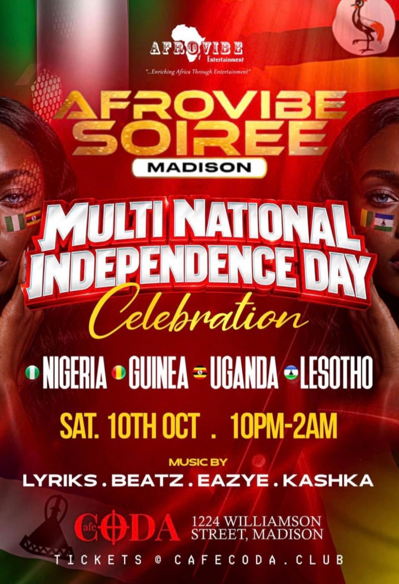 Afrovibe Soiree: Multi National Independence Day