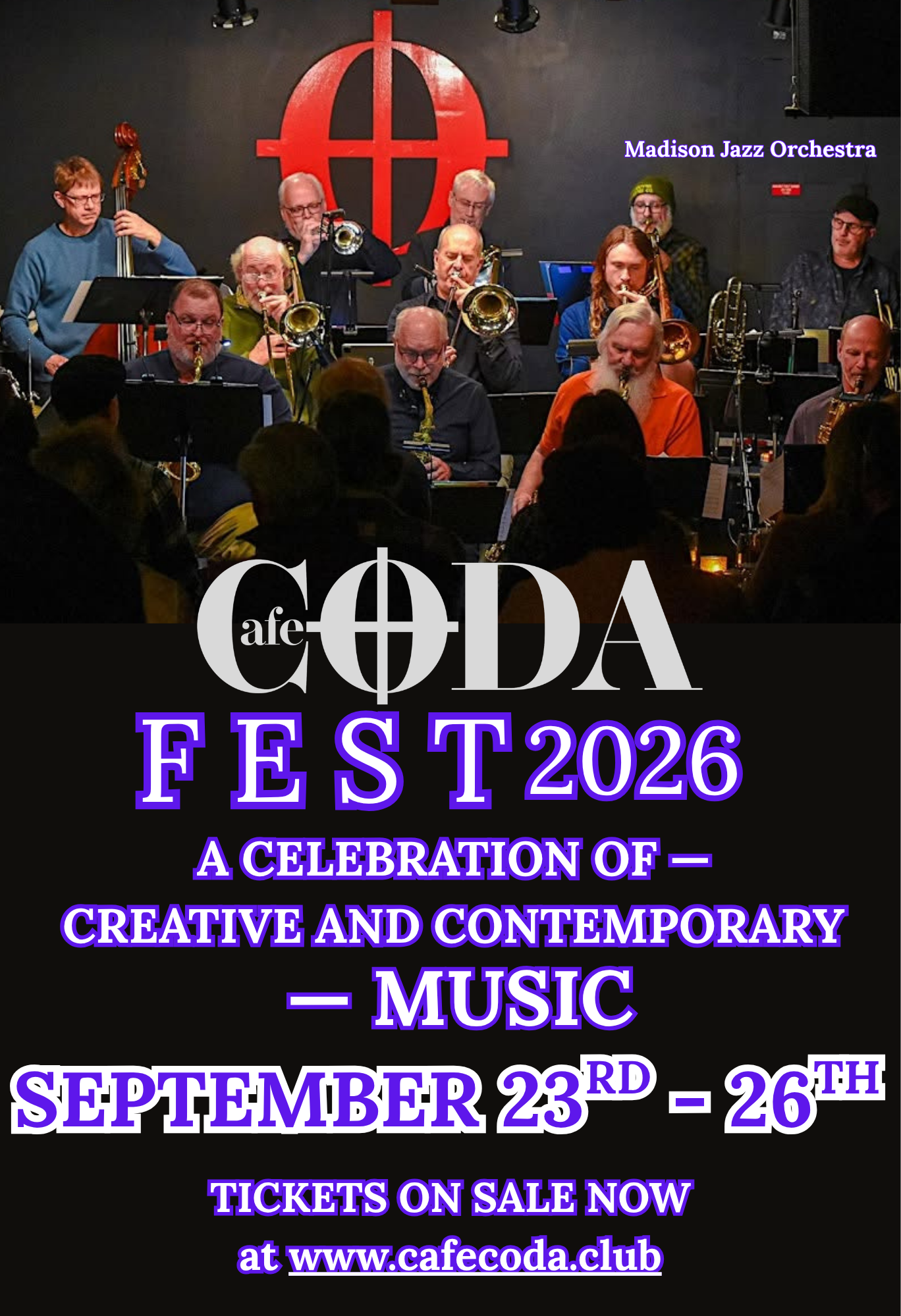 NEW Madison Jazz Orchestra CODA Fest 2026 Poster.png