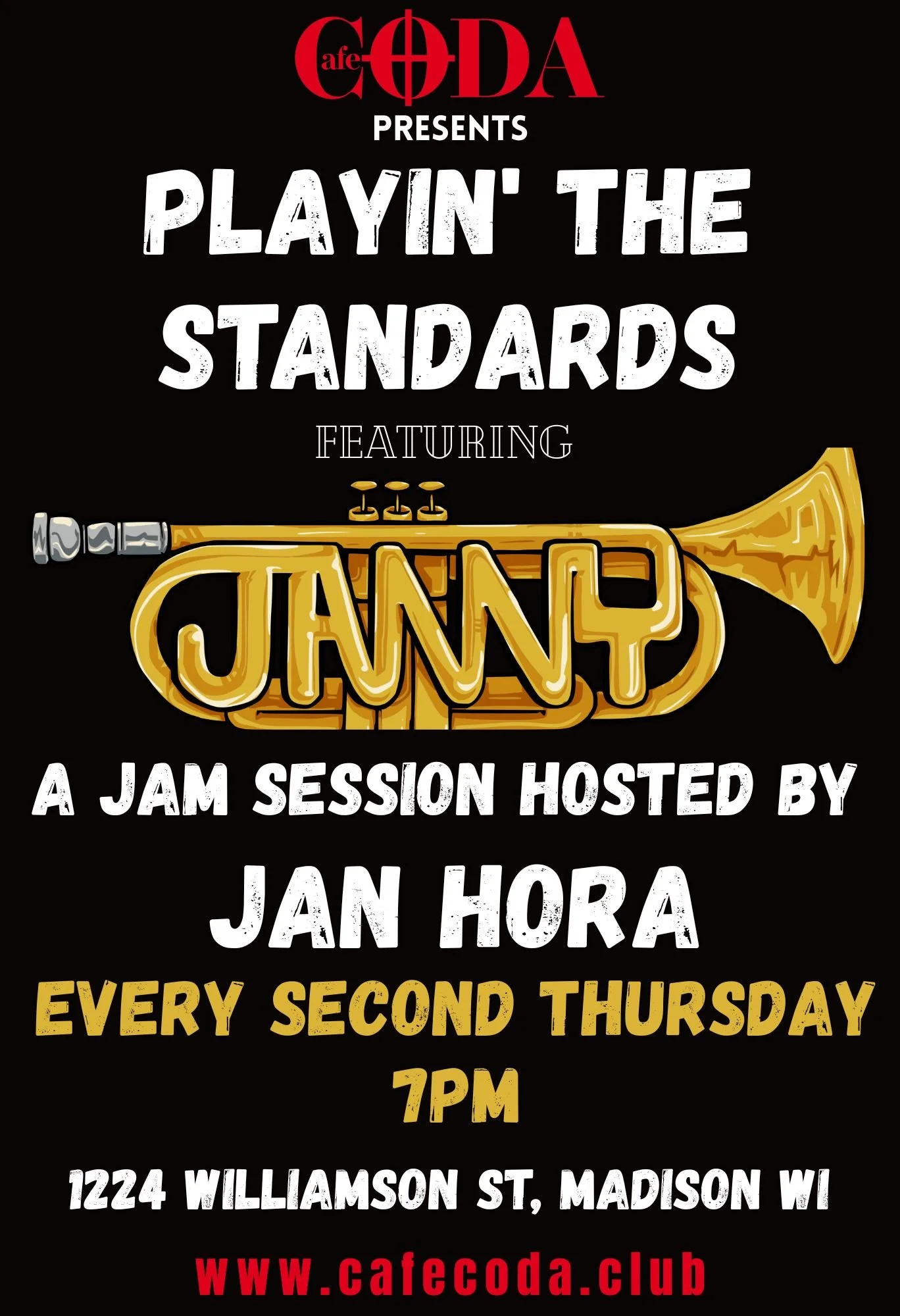 Playin' the Standards: A Jam Session Hosted by Jan Hora - October 8