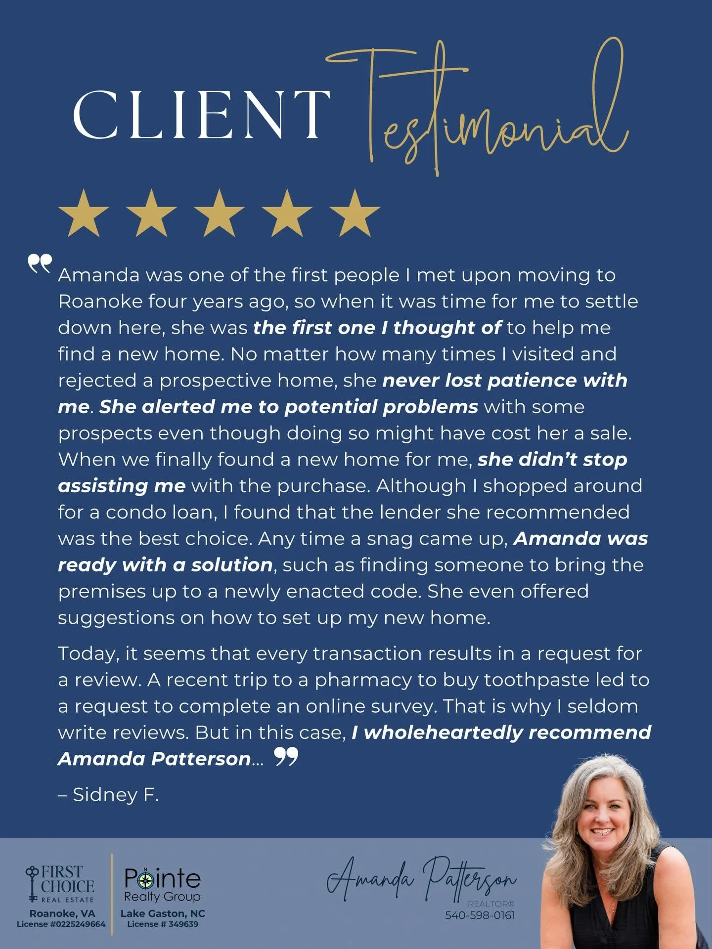 Being trusted with life&rsquo;s biggest moves never gets old. So grateful for the amazing clients who allow me to be part of their journey. Take a look at what they had to say. ✨

#realestate #realtor #testimonial #5starreview #roanokeva